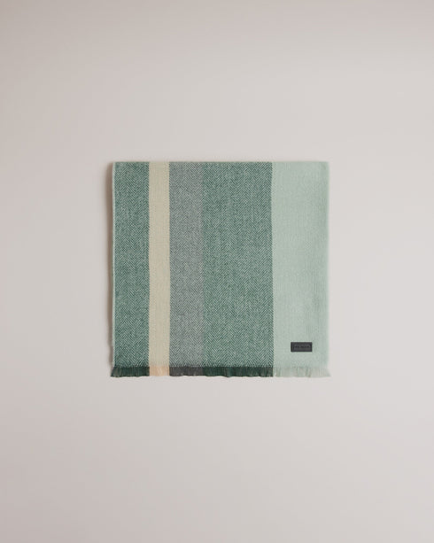ALFREDY-Scarves-ALFREDY keeps you cosy with ease. This wardrobe staple is ready for action, whether you're jetting off for a weekend away or heading to the office. A striped design means its sure to look cool whatever the weather, and its woven knit is perfect for whipping round your shoulders when the wind picks up.The fabric of this product is made with 65% recycled polyester. Using recycled polyester helps divert plastic waste from ending in landfills. Scarf Woven knit Striped Fringed edge Ted Baker bran